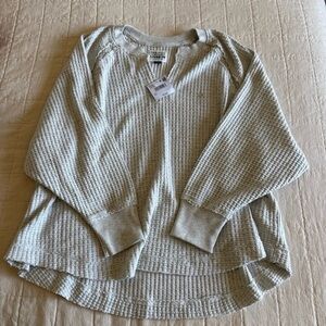 American Eagle Outfitters Oversized Waffle Knit Pullover Sweater
